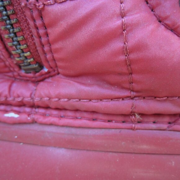 Sperry Topsider Waterproof Quilted Nylon Red Rain Boots Size 8 Medium- Flawed - Picture 13 of 16